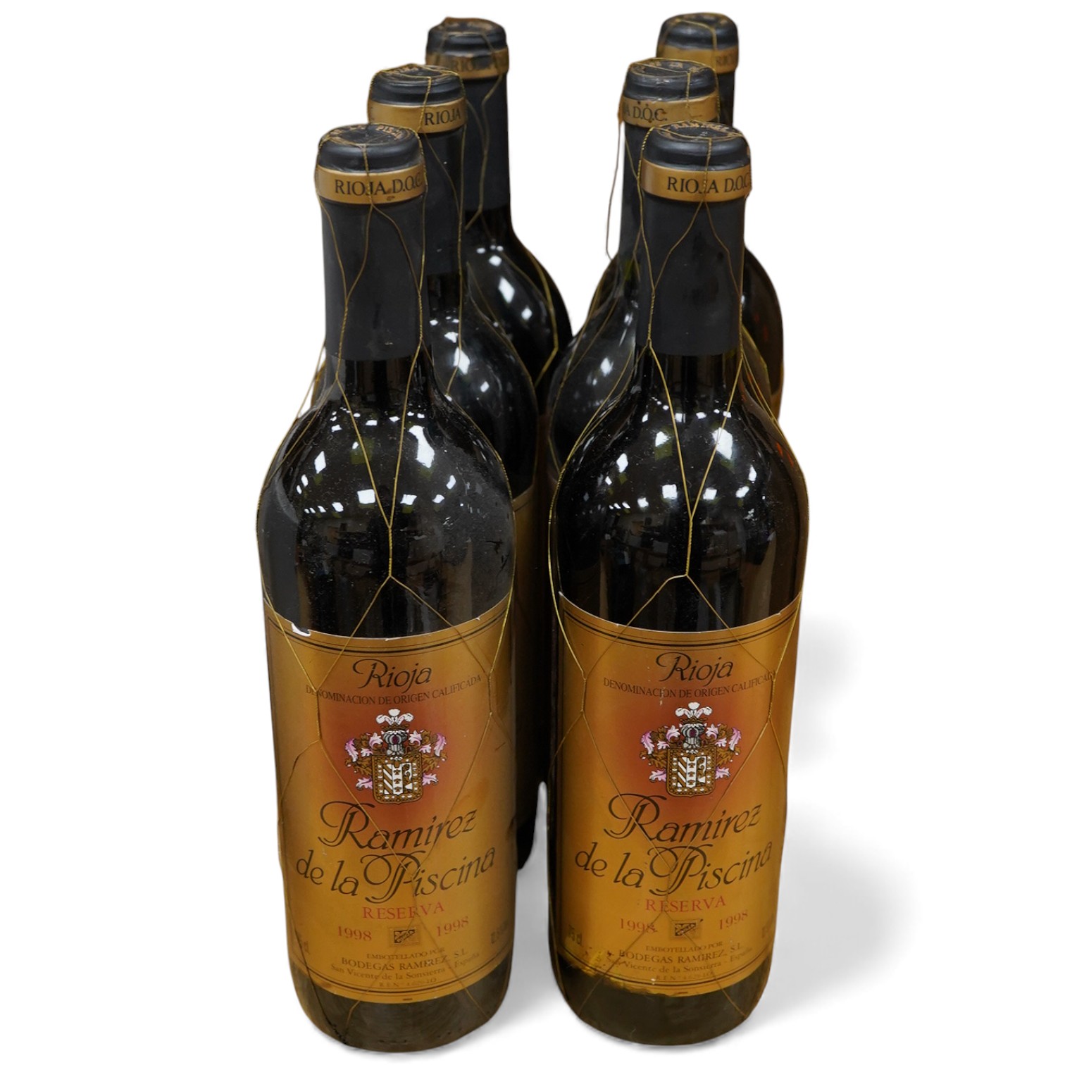 Ramirez de la Piscine Rioja, 1998, six bottles